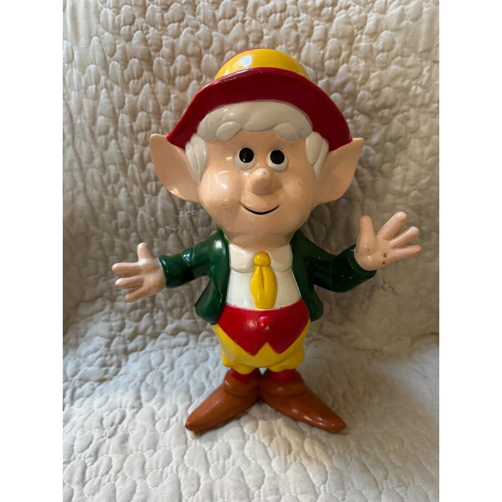 Vintage 13" Ernie Keebler Elf Cookie Display Advertising Hard Plastic Character